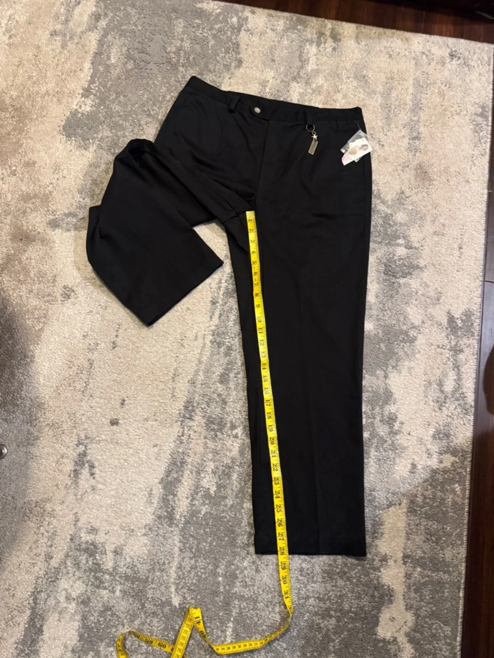 White Stag Black Straight-Leg Dress Pants